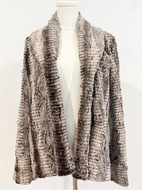 Alice + Olivia Leana Faux Fur Jacket Quilted Lining Luxury Fall Classic Winter